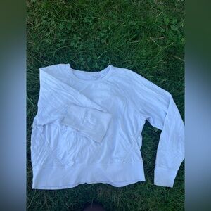 Athleta White lightweight sweatshirt- L